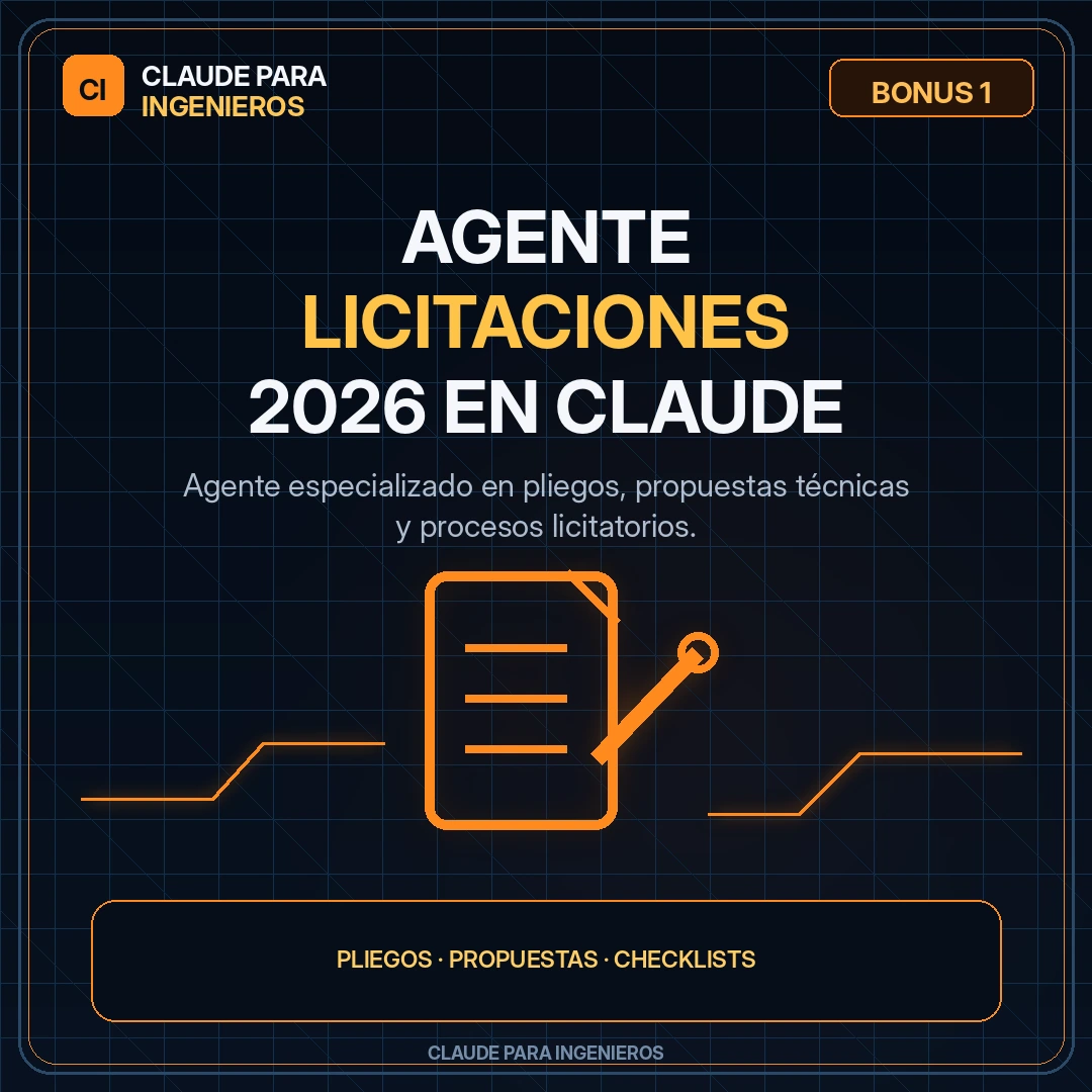 Capa do Bônus #1 - Agente Licitaciones 2026 en Claude