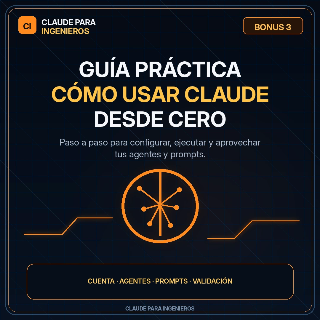 Capa do Bônus #3 - Guía Práctica: Cómo Usar Claude desde Cero